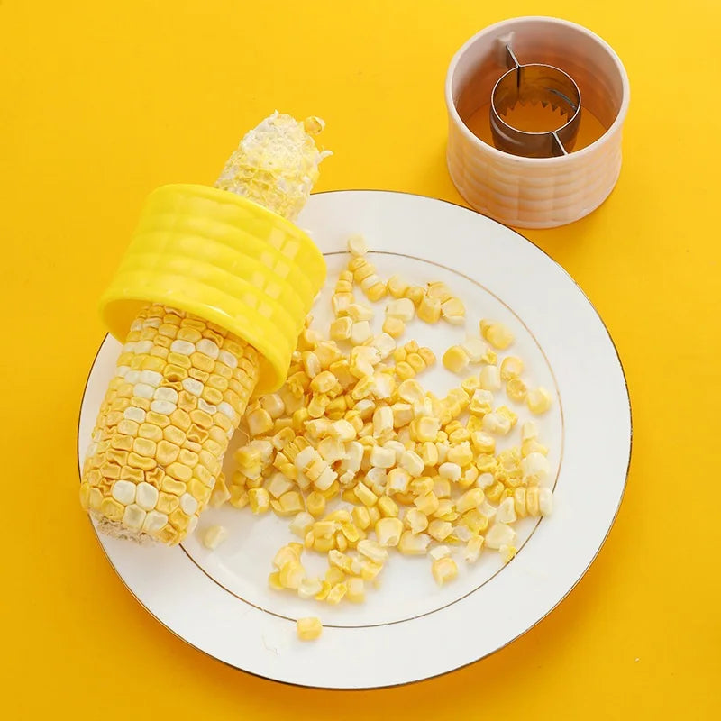 Kitchen Corn Stripper Peeler Cob Cutter Thresher Fruit Vegetable Tool Kitchen Cooking Accessory Cob Remover Corn Peeler